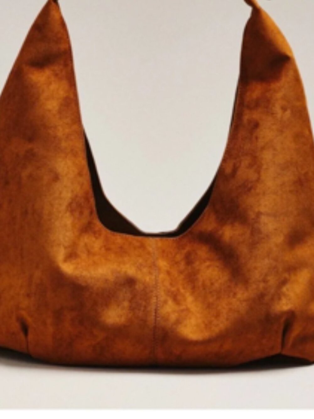 NWT Anthropologie Large Faux Suede Slouchy Tote - Picture 8 of 13